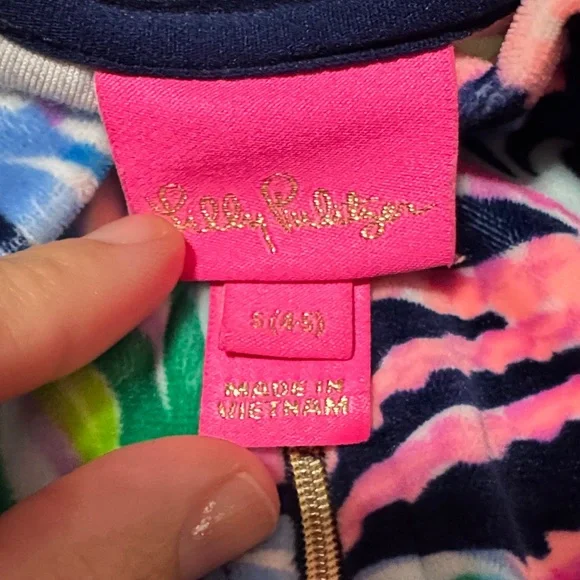 Lilly Pulitzer Velour Jacket - Picture 2 of 2